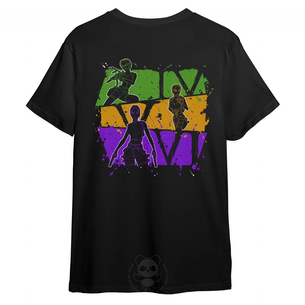 官方商城：古墓丽影复刻版标志及背面印花 - 中性经典T恤